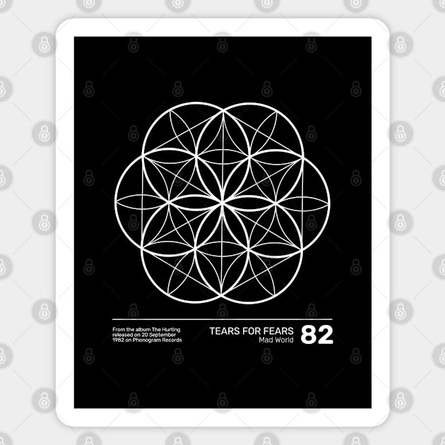 Tears For Fears Mad World Magnet by Timeless Chaos
